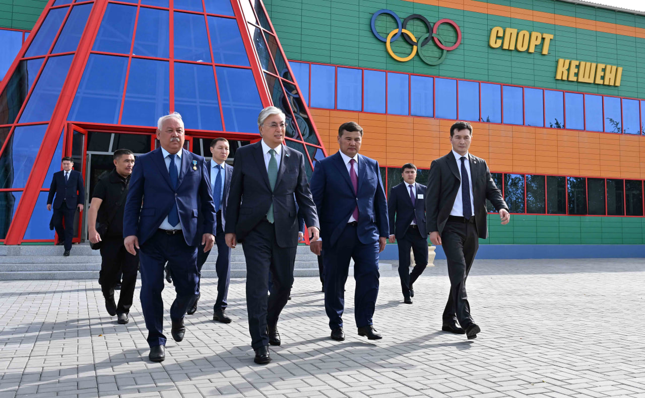 Президент Касым-Жомарт Токаев посетил село имени Наги Ильясова