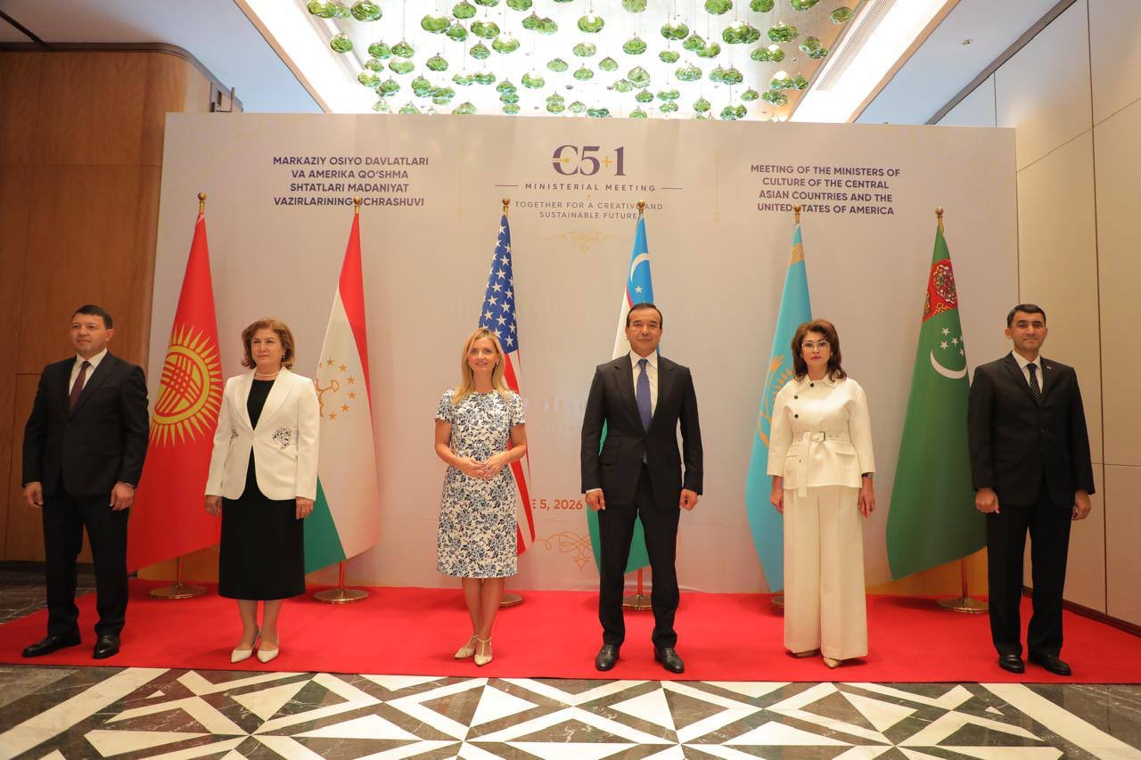 Toshkentda Markaziy Osiyo mamlakatlari va AQSH madaniyat vazirlarining uchrashuvi bo‘lib o‘tdi