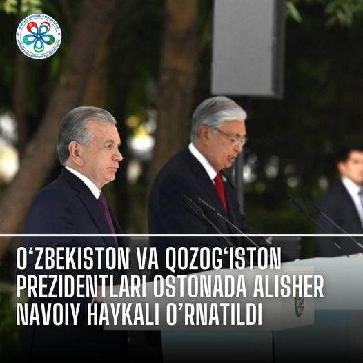 Presidents of Uzbekistan and Kazakhstan Unveil Alisher Navoi Monument in Astana