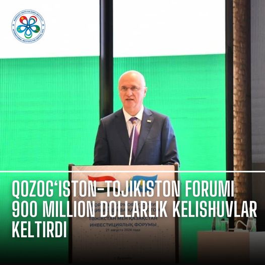 Qozog‘iston-Tojikiston Forumi 900 million dollarlik kelishuvlar keltirdi