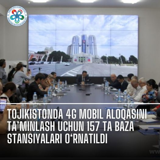 157 base stations were installed in Tajikistan to provide 4G mobile communication