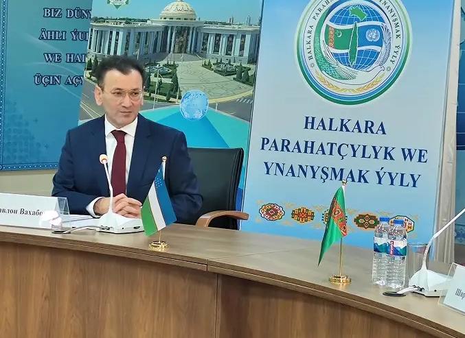 Выступление директора МИЦА Жавлона Вахабова на круглом столе: «Туркменистан-Узбекистан: новые горизонты стратегического партнерства»