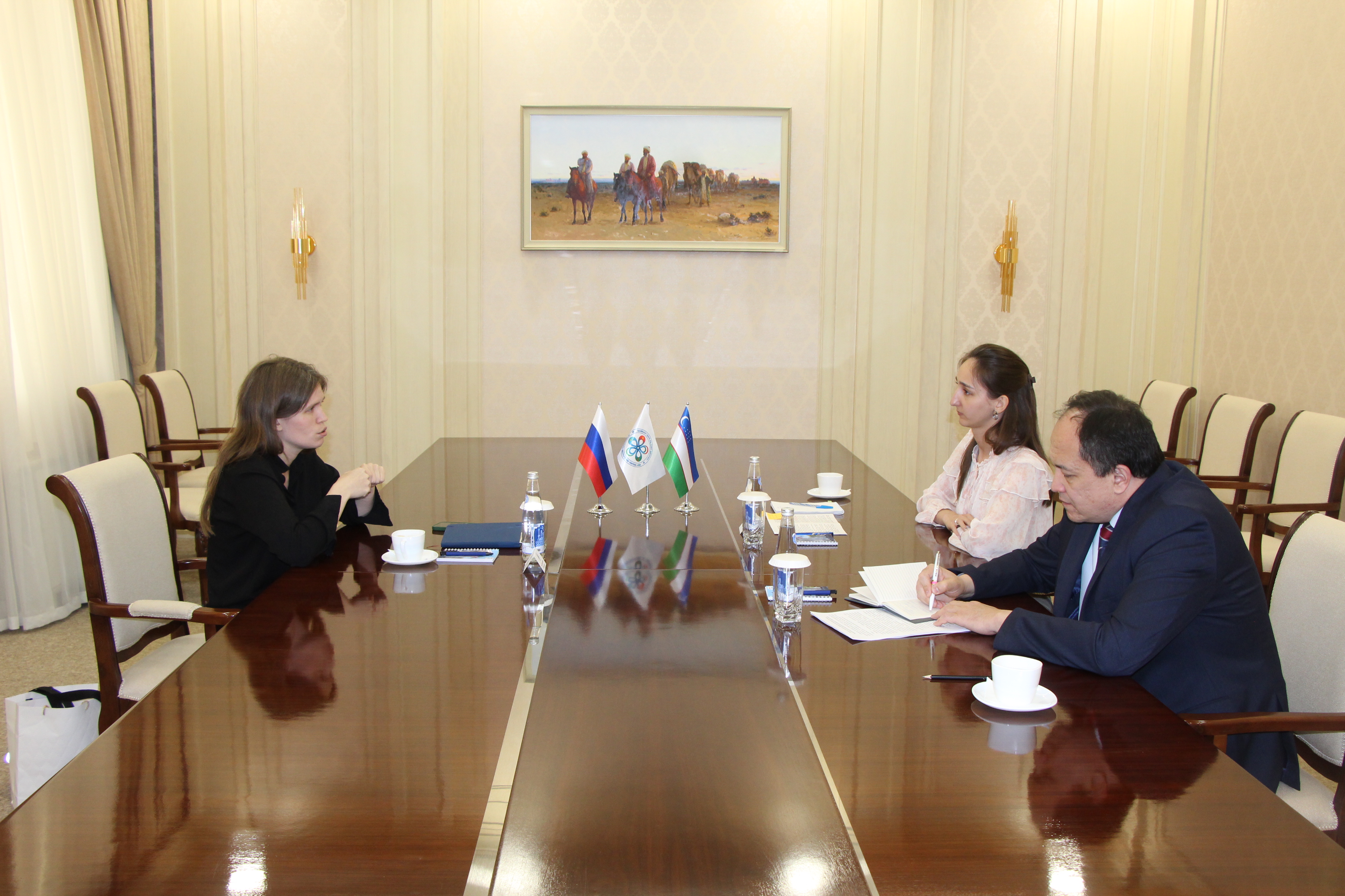 В МИЦА состоялась встреча с российским экспертом Д. Сапрынской